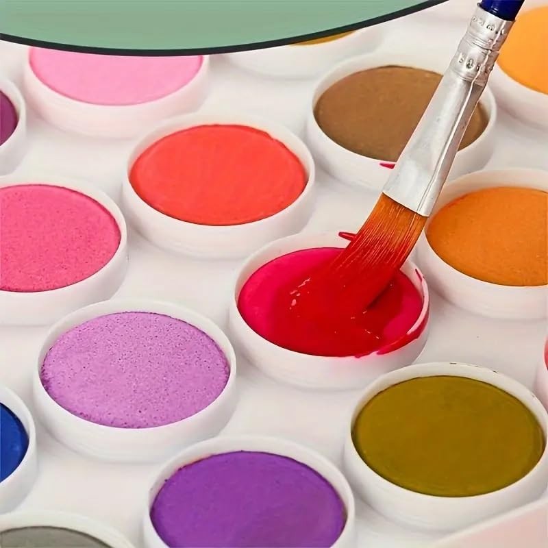 Creativity Point Watercolour Paint Set, 21 Colours with 1 Paint