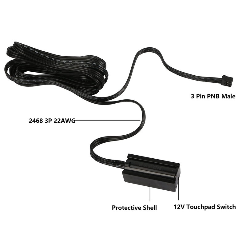 SinLoon 12V Touchpad Switch, Touch Dimmer Switch with Indicator Light,