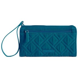 Vera Bradley RFID Front Zip Wristlet in Bahama Bay