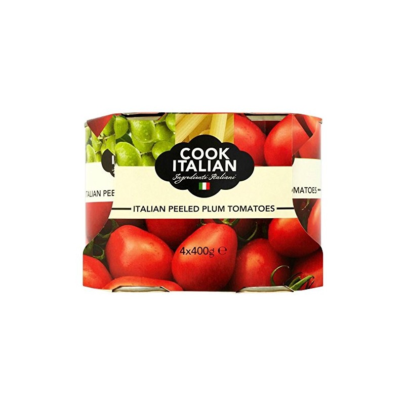 Cook Italian Peeled Plum Tomatoes (4x400g)