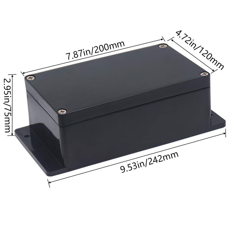 Raculety Project Box IP65 Waterproof Junction Box ABS Plastic Electrical