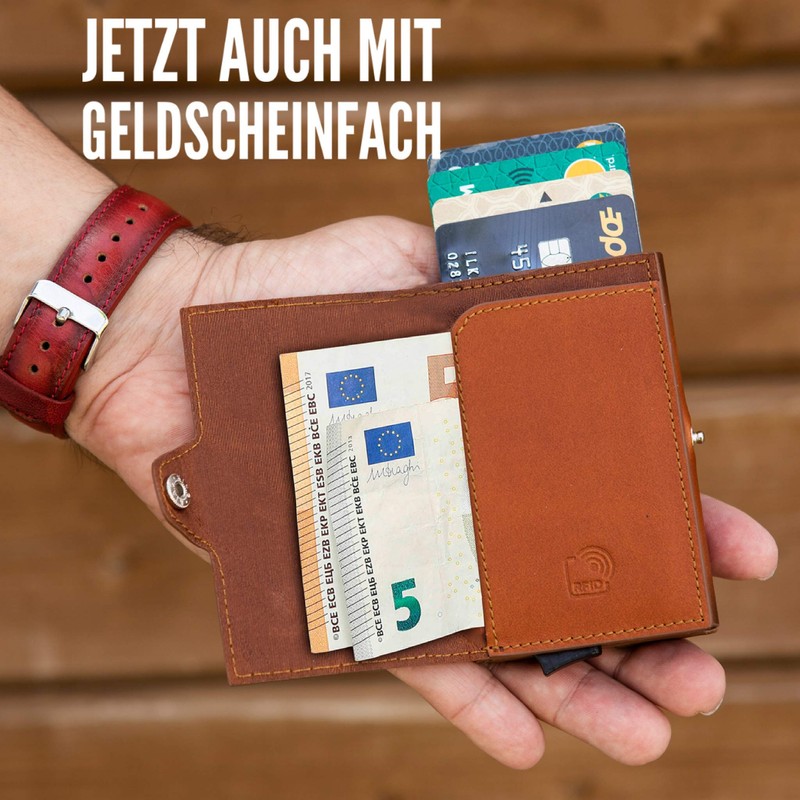 Solo Pelle Leather Slim Wallet with RFID Protection for up
