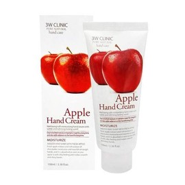 JQ 3W Clinic Moisturizing Hand Cream Apple 100ml Body Care / 3W 클리닉 모이스처 라이징 핸드크림 사과 100ml 바디케어