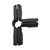 4 Pcs Black 4-Way Pipe Clamp,Fit for 1 Inch (25.4