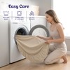 Oxford Homeware Beige King Size Fitted Sheets -100% Brushed Microfibre