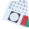 Zerodeko 1 Set Eye Exam Chart Vision Screener Equipment for