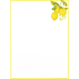 Amalfi Lemons Boxed Stationery (30 sheets, 24 envelopes)