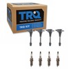 TRQ Ignition Kit Ignition Coil Spark Plugs Compatible with 2002-2006
