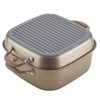 Anolon Advanced Nonstick 2-in-1 Deep Grill Pan and Square Roaster