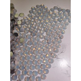 Fizzle Sizzle Design White opal Flatback  Glass Rhinestones SS16 2oz bag