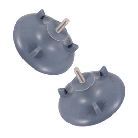 Baluue 2pcs Non Slip Rubber Suction Cup Feet Pads for Toilet Chair Legs Skid Bathroom Commode Chair Leg Caps High Elasticity Replacement Feet for Elderly and Safety