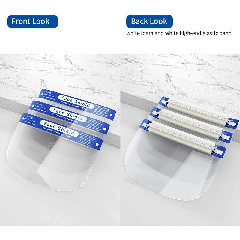 Adjustable Face Shield Protect Eyes and Face, Clear Open Face