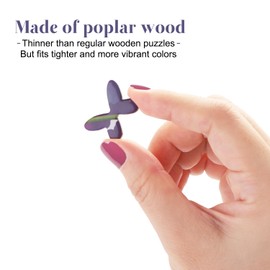 Pawparty Wooden Unique Shapes Puzzle(Faux Wood Texture), 179 Piece Jigsaw Puzzle for Adults, Teens and Family Gfit for Valentine's Day Mother's Day, Succulents Puzzle (Succulents (179 pcs))