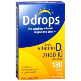 Ddrops Liquid Vitamin D3 2000 IU Drops 5 ML