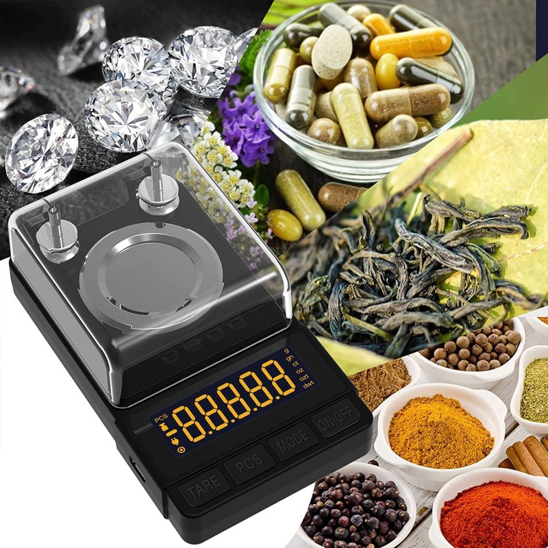 MAXUS Digital Milligram Scale 50g/0.001g, Compact Mg Scale with 20g
