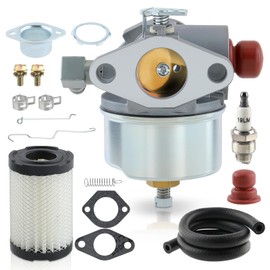 Carbbia 632795A Carburetor + Primer Bulb for Tecumseh 632046A 632078A 632099 TVS90 TVS105 TVS115 TVS120 TVS75 TVS100 ECV100 Engine Craftsman 4.5HP 5HP Craftsman Eager 1 Lawnmower