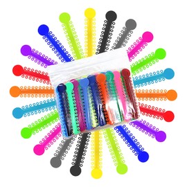 2080 Bandas elásticas de goma para ligadura dental surtidas para soportes de aparatos ortopédicos (2 bolsas de 1040)
