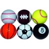 Longridge Novelty Golf Balls - Multi Sports (Pack of 6)