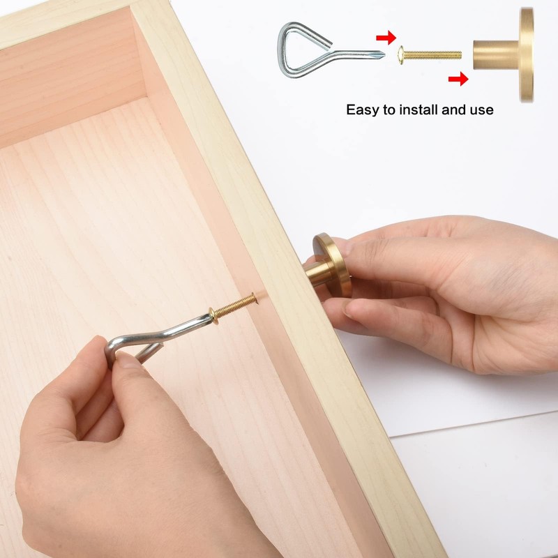 oumuik Furniture knobs, gold, knobs for drawers, doors, cupboards with