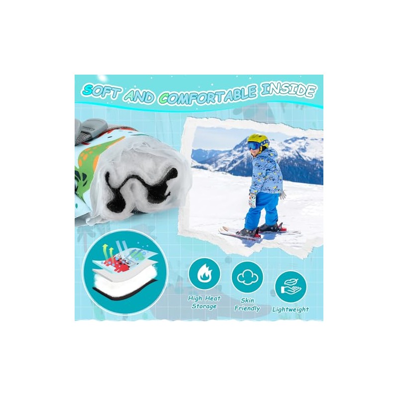 Guantes de invierno para niños y niñas, guantes de nieve