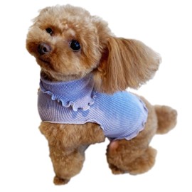 [Made in Japan] Pancia Souffle Wear Medium Short, For Girls, Charcoal, Dog Wear, Cold Protection, Dog Clothes, Pet Clothes, Stretchable, Dog Clothes, Dog Shirt, Pet Clothes, Post-surgery Clothes,