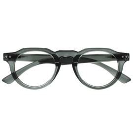 OPULIZE RIO Blue Light Blocking Glasses - Flat Top Frame - Green - Mens Womens - Spring Hinges - B53-6