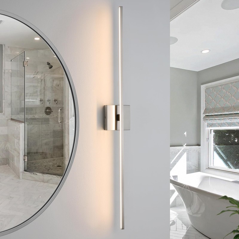 CCYCOL Bathroom Lighting Fixtures Over Mirror - 39 Inch Brushed
