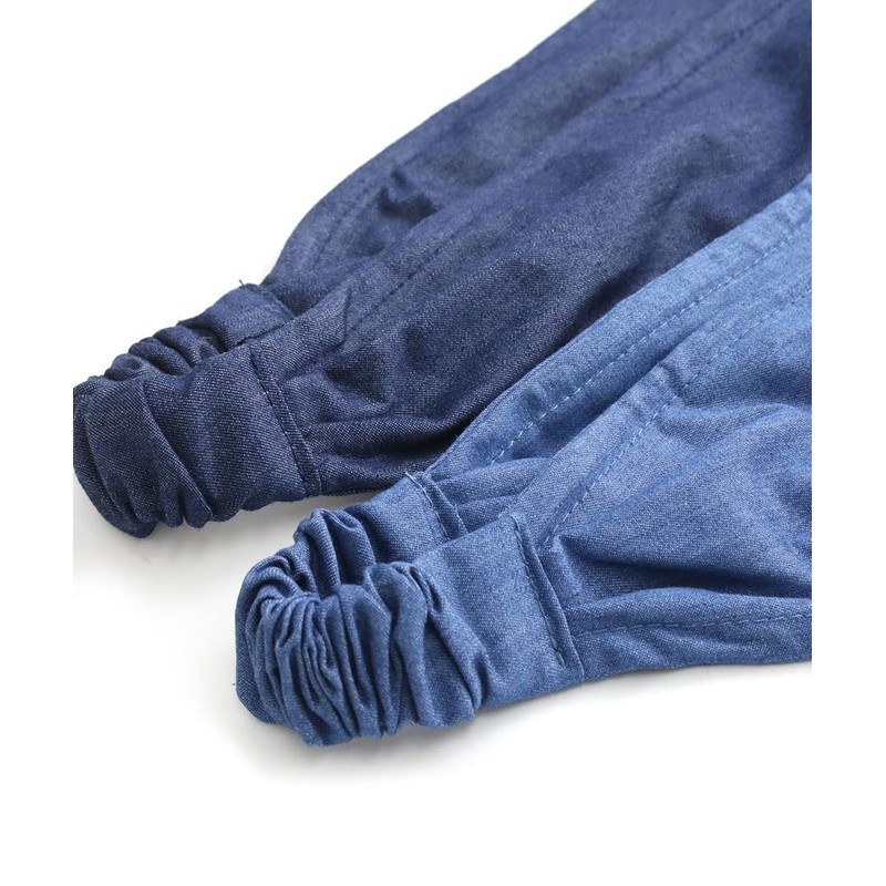 Vingtaine H7547-BL- Hair Band, Dungaree, Asymmetric, Denim Style, Ribbon, Simple,