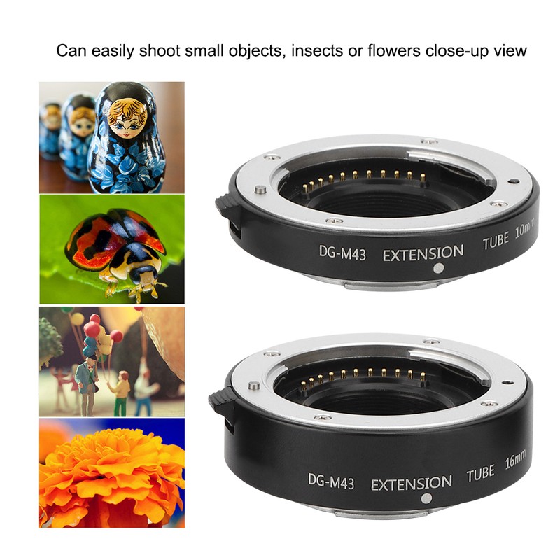 DG‑M43 10mm16mm Automatic Focusing Macro Adapter Ring Fit for Olympus