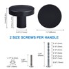 WEAVERBIRD 10 Pack Drawer Knobs Black Knob Handles Black Cupboard