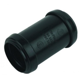 FloPlast Push-Fit Waste Straight Coupling 40mm Black | Home Standard
