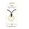 British Fossils Leo Zodiac Quartz Donut Pendant with Leather Thong