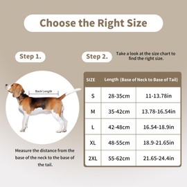 Aimydog Dog Recovery Suit for Female Male Dogs, Dog Onesie for Spay Neuter,Pet Zip Up Recovery Shirt, Substitute E-Collar & Cone,Anti-Licking Breathable Onesie for Small Medium Large Dogs