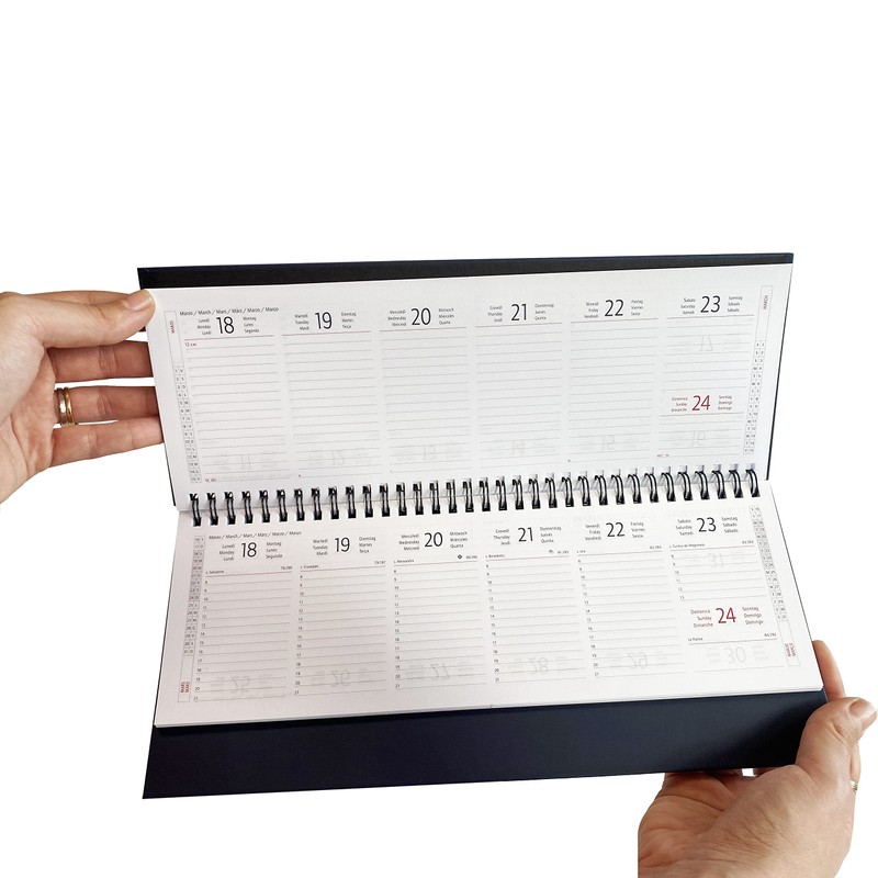 Weekly Desk Planner 2024 Office Home Work Appointment Organiser Hardback