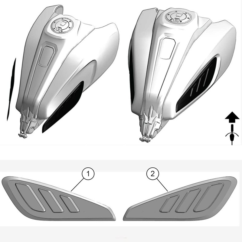Motorcycle Tankini Pad Kit for Harley Pan America 1250 PA1250