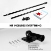 UD_G128 Flag Pole 5 FT Black Tangle Free & Chicago