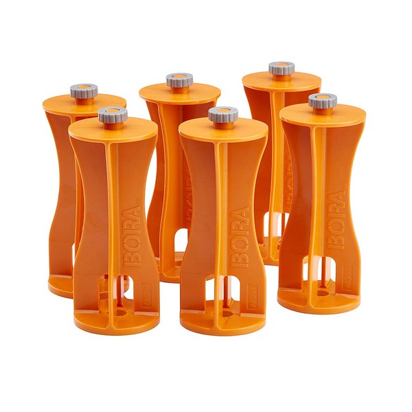 Bora Centipede 6-Piece Risers Set, Accessory for Bora Centipede Work Stands, Increase Working Height, CA0506, Orange