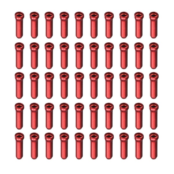 sourcing map 80pcs Bike Cable End Caps Set Aluminum Alloy