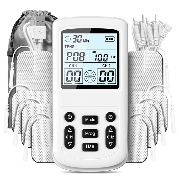 Graphtool 3-in-1 TENS Unit Muscle Stimulator, 36 Modes TENS EMS