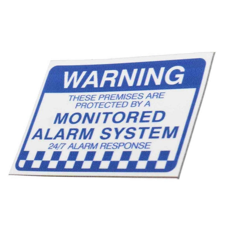 Faderr Warning Security Stickers, 8Pcs Notice Home Monitored Alarm System