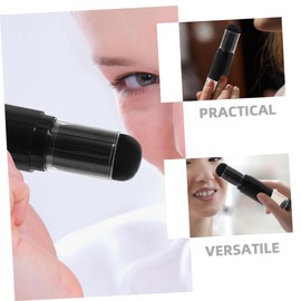 Healeved 3sets Ergonomic Powder Brush Dense Foundation Blush Brush with Travel-size Refillable Jar Soft Bristles Makeup Supplies 2pcs*3