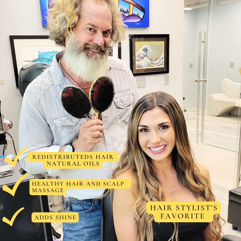 Janeke Porcupine Pure Boar Brush