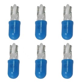 6pcs HVAC Control Lamp/Light Bulbs Fit for Toyota 1991-2003 Replace#90069-98004 90981-11014 EWG203 (Blue)