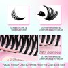 GEMERRY Eyelash Extensions Spikes DIY Cluster Eyelashes D Curl Individual