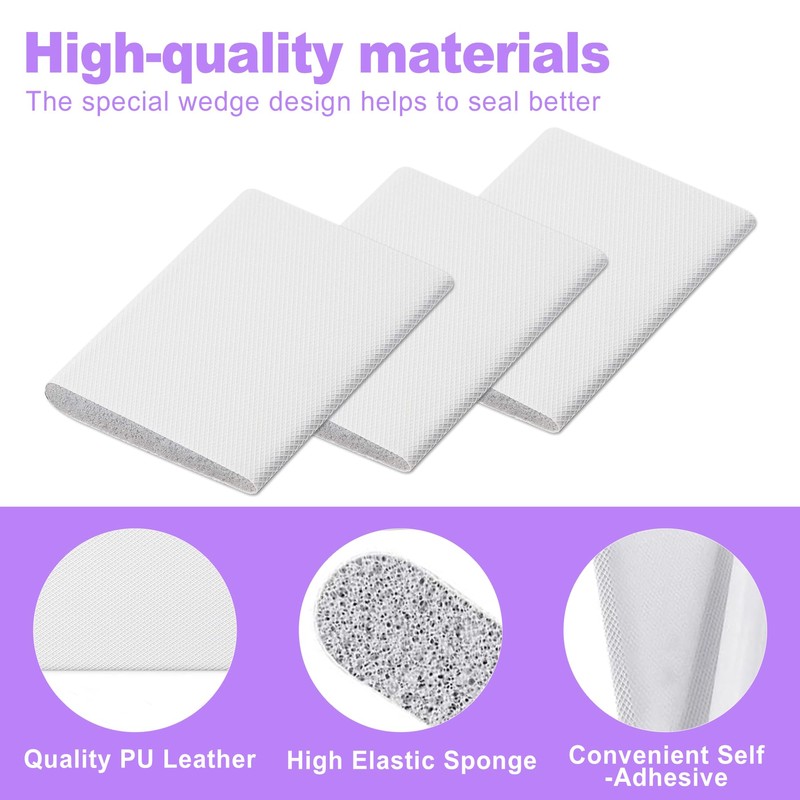 ZeriLion 10-Pack Foam Door Corner Seals, Exterior Jamb Weather Strips,