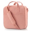 Sturdy 3-Ring Zipper Binder with Shoulder Strap for School –