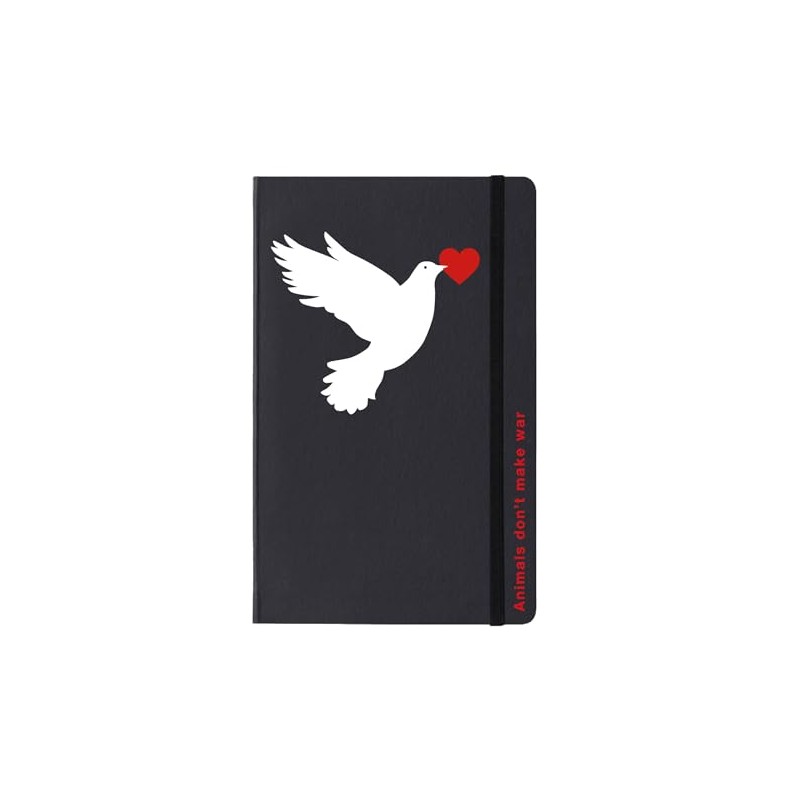 PdiPigna, Notebook Animals Don't Make War, 13 x 21 cm,
