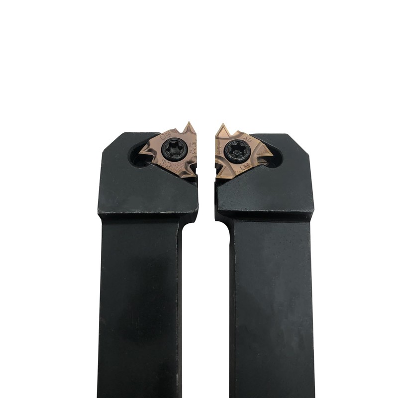 Zouzmin 2pcs 5/8inch Lather Threading Tool Bit Set External Internal