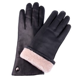 Weikert Gloves Exclusive Leather Gloves Made of Lamb Nappa Lined with 100% Merino Lambskin Black Women Germany - 8