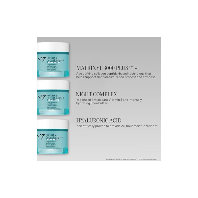 No7 Protect & Perfect Intense Advanced Fragrance Free Night Cream